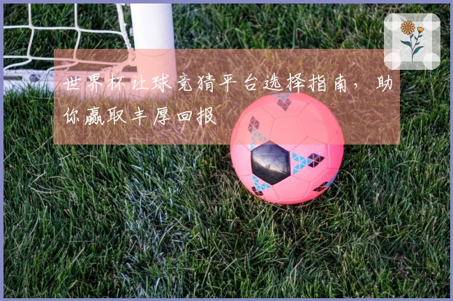 世界杯让球竞猜平台选择指南，助你赢取丰厚回报